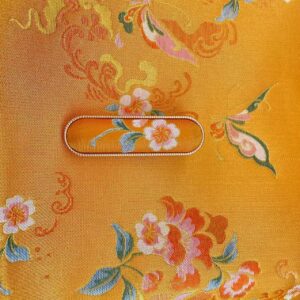 Håndlaget Silkeklemme – Solblomst