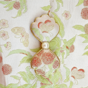 Håndlaget Silkeklemme – Perleblomst